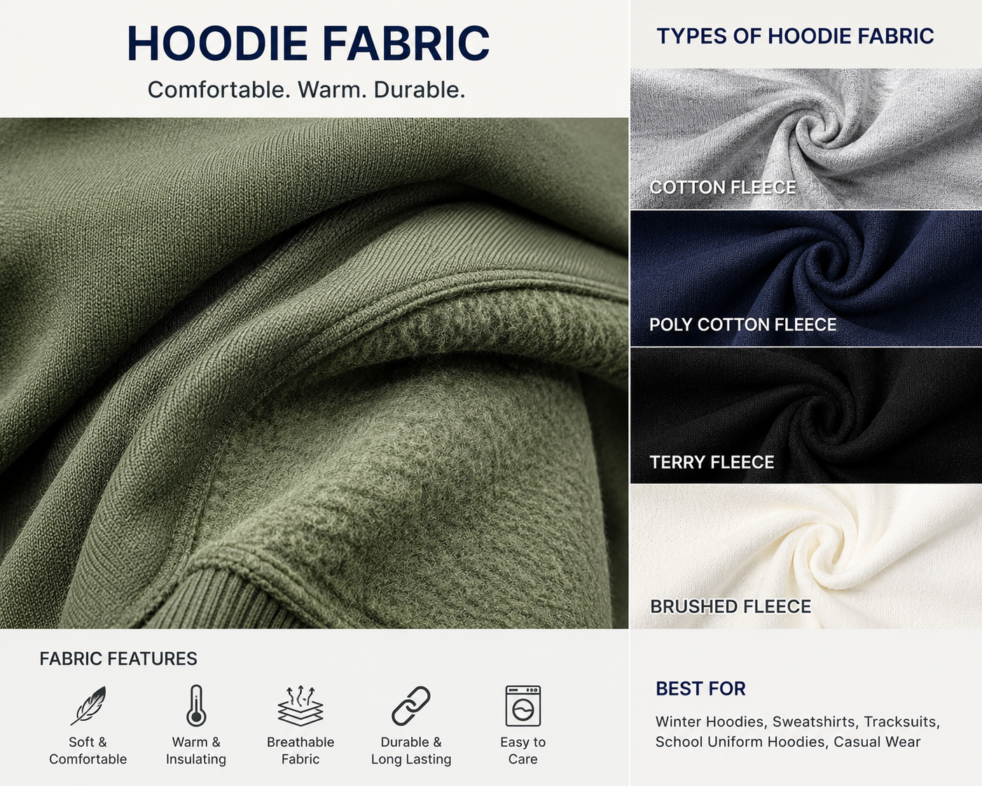 Best School Hoodie Fabric