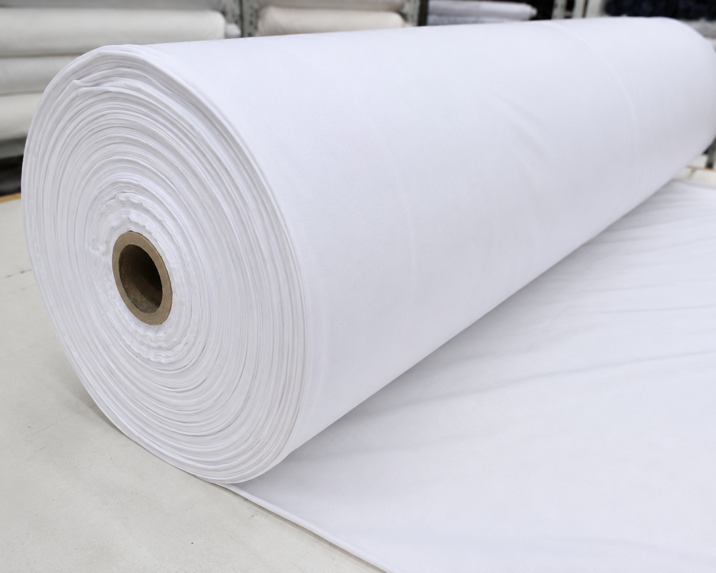 White Cotton Fabric Roll for School Uniforms